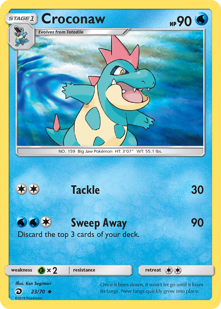 Croconaw (23/70) [Sun & Moon: Dragon Majesty] | Good Games Cannington