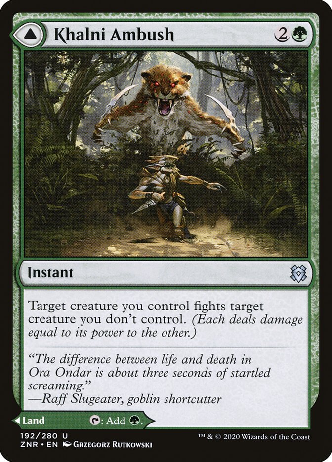 Khalni Ambush // Khalni Territory [Zendikar Rising] | Good Games Cannington