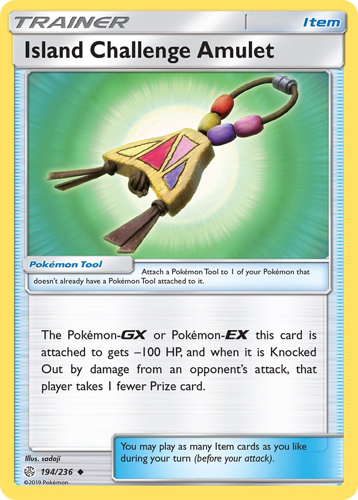 Island Challenge Amulet (194/236) [Sun & Moon: Cosmic Eclipse] | Good Games Cannington