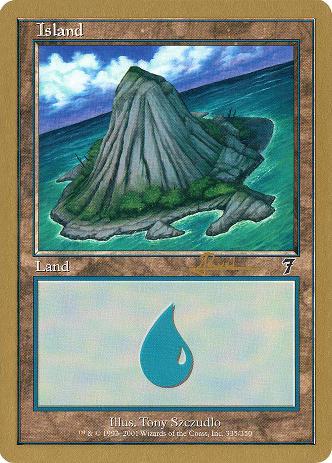 Island (ar335) (Antoine Ruel) [World Championship Decks 2001] | Good Games Cannington
