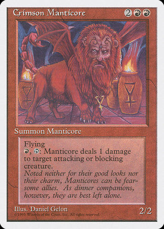 Crimson Manticore [Fourth Edition] | Good Games Cannington