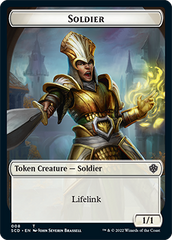 Saproling // Soldier Double-Sided Token [Starter Commander Decks] | Good Games Cannington
