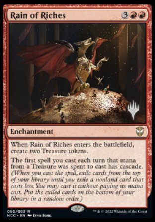 Rain of Riches (Promo Pack) [Streets of New Capenna Commander Promos] | Good Games Cannington