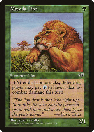 Mtenda Lion [Mirage] | Good Games Cannington