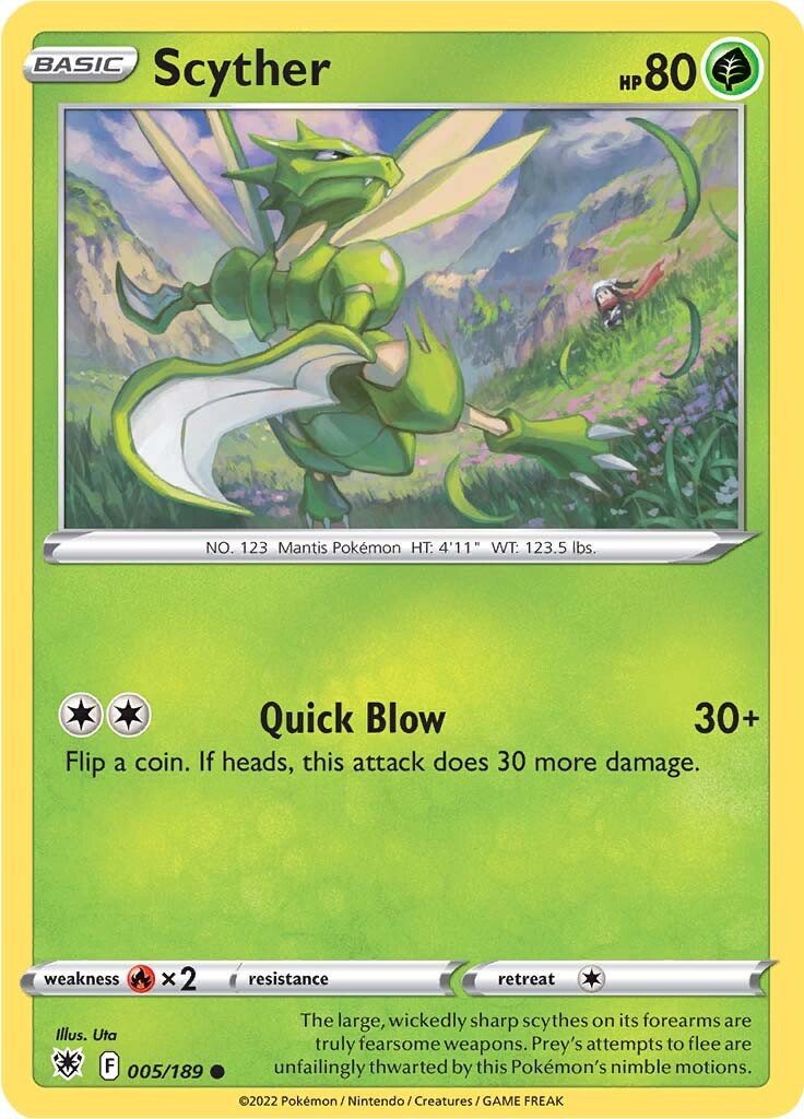 Scyther (005/189) [Sword & Shield: Astral Radiance] | Good Games Cannington