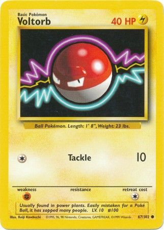 Voltorb (67/102) [Base Set Unlimited] | Good Games Cannington