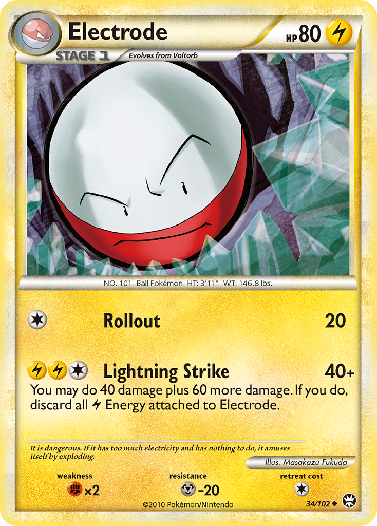 Electrode (34/102) [HeartGold & SoulSilver: Triumphant] | Good Games Cannington