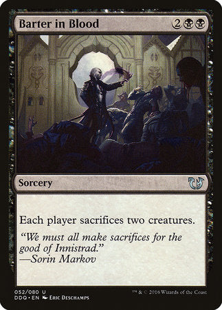 Barter in Blood [Duel Decks: Blessed vs. Cursed] | Good Games Cannington