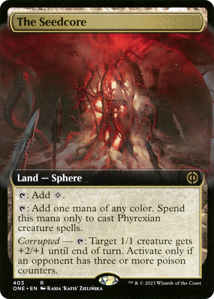 The Seedcore (Extended Art) [Phyrexia: All Will Be One] | Good Games Cannington