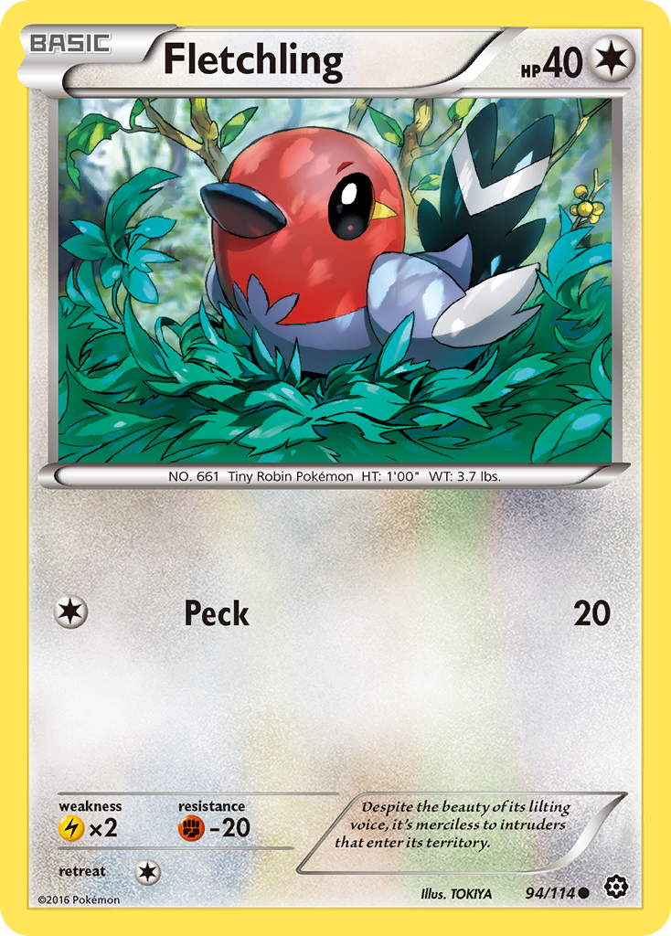 Fletchling (94/114) [XY: Steam Siege] | Good Games Cannington
