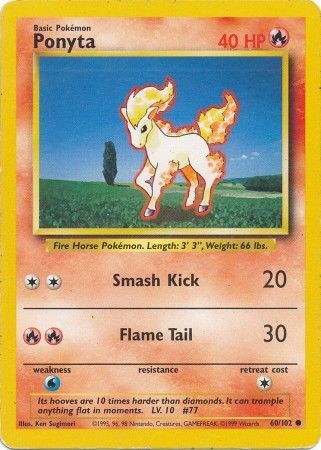 Ponyta (60/102) [Base Set Unlimited] | Good Games Cannington
