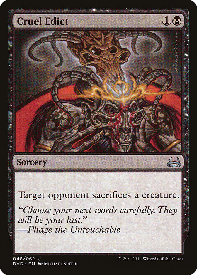 Cruel Edict (Divine vs. Demonic) [Duel Decks Anthology] | Good Games Cannington