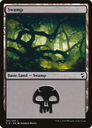 Swamp (301) [Commander 2018] | Good Games Cannington