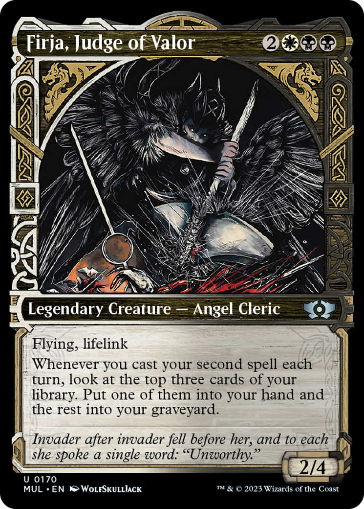 Firja, Judge of Valor (Halo Foil) [Multiverse Legends] | Good Games Cannington