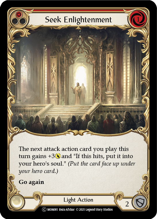 Seek Enlightenment (Red) [U-MON081] Unlimited Normal | Good Games Cannington