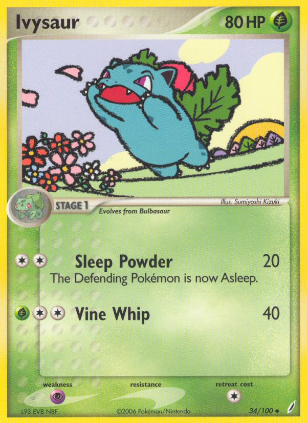 Ivysaur (34/100) [EX: Crystal Guardians] | Good Games Cannington