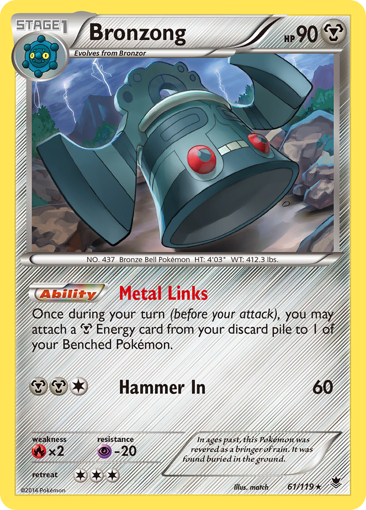 Bronzong (61/119) [XY: Phantom Forces] | Good Games Cannington