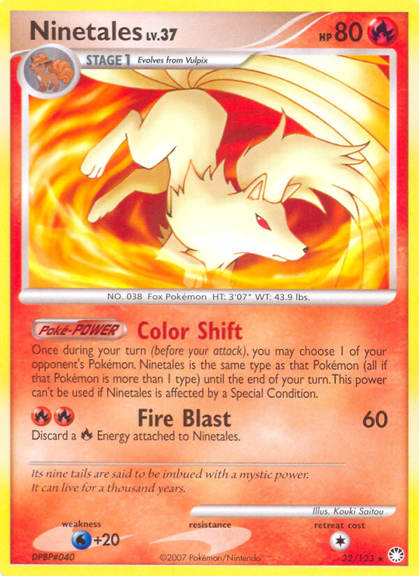 Ninetales (32/123) [Diamond & Pearl: Mysterious Treasures] | Good Games Cannington