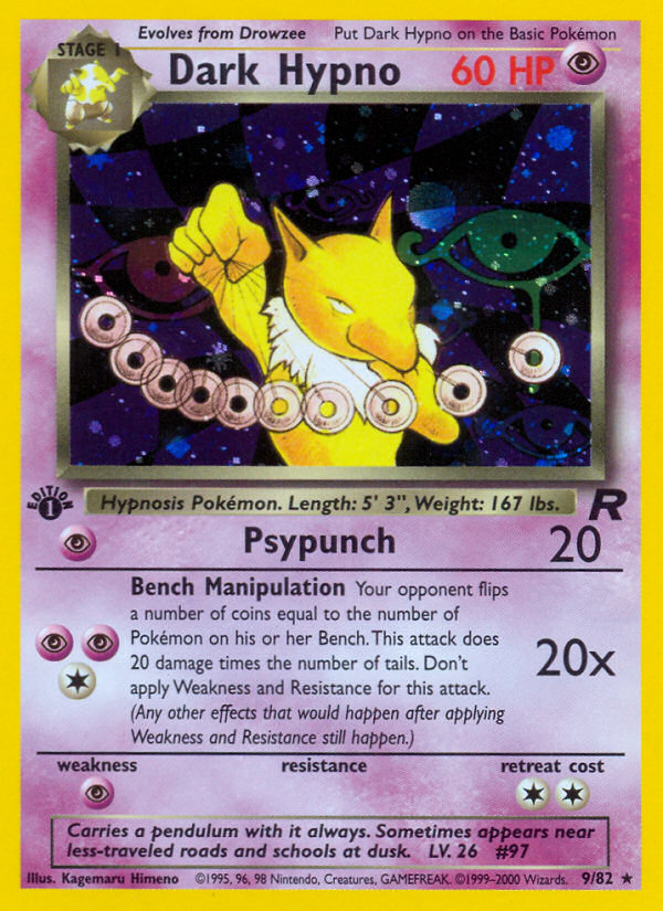 Dark Hypno (9/82) [Team Rocket 1st Edition] | Good Games Cannington
