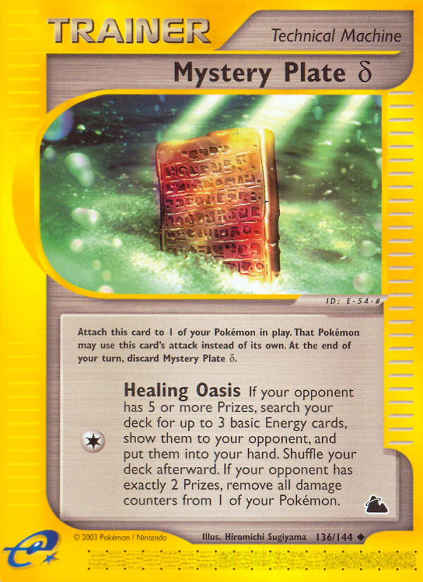 Mystery Plate Delta (136/144) [Skyridge] | Good Games Cannington
