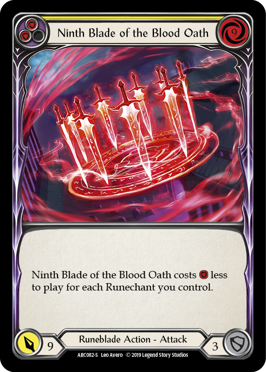 Ninth Blade of the Blood Oath [ARC082-S] 1st Edition Rainbow Foil | Good Games Cannington