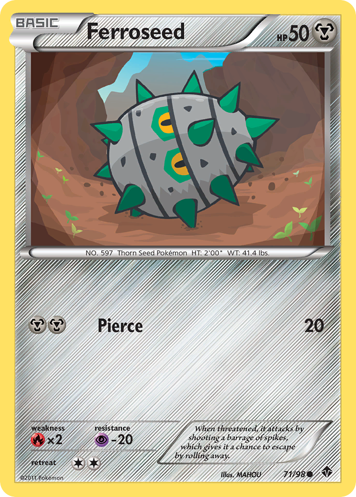 Ferroseed (71/98) [Black & White: Emerging Powers] | Good Games Cannington