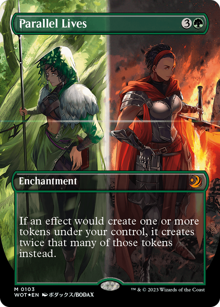 Parallel Lives (Anime Borderless) (Confetti Foil) [Wilds of Eldraine: Enchanting Tales] | Good Games Cannington