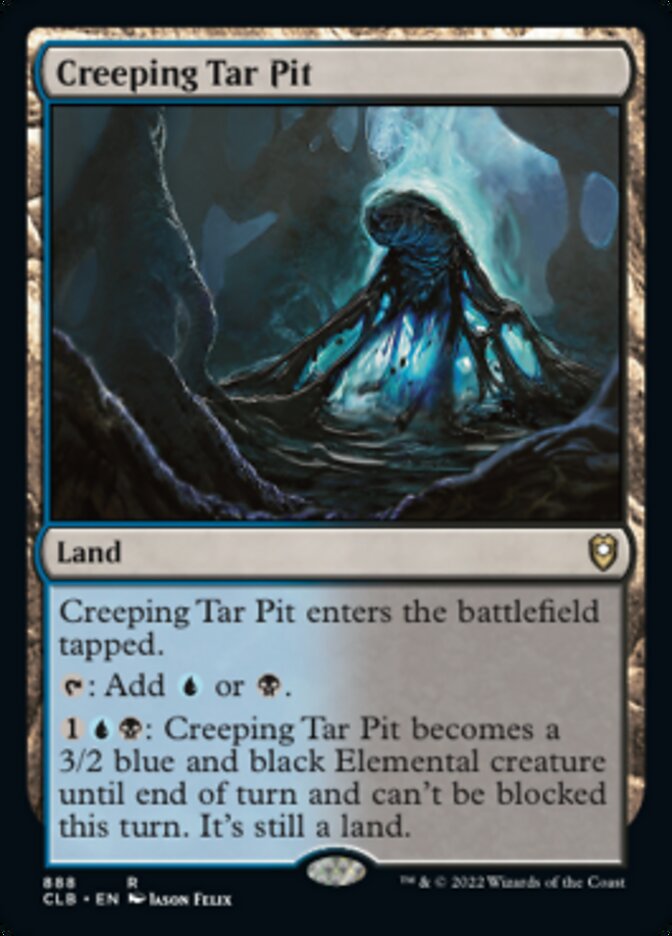 Creeping Tar Pit [Commander Legends: Battle for Baldur's Gate] | Good Games Cannington