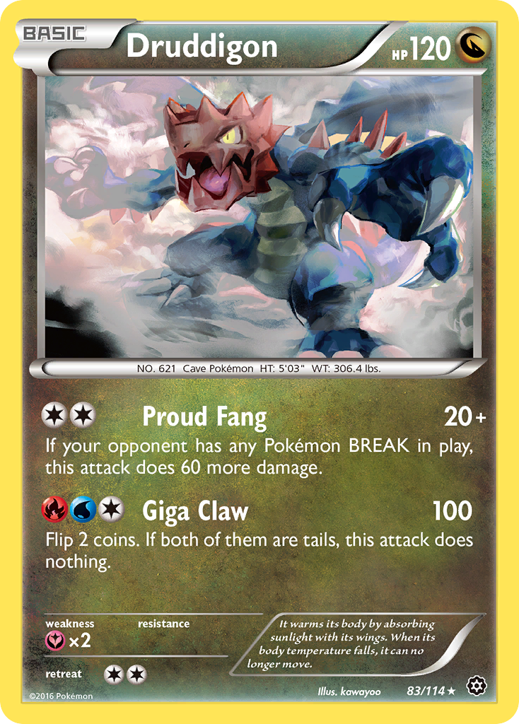 Druddigon (83/114) [XY: Steam Siege] | Good Games Cannington