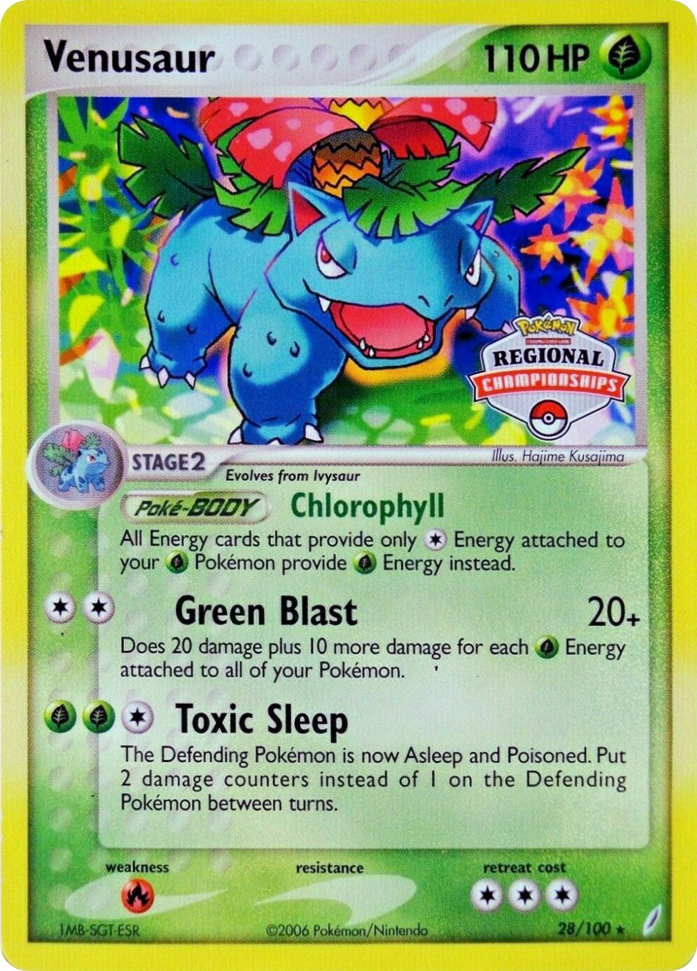 Venusaur (28/100) (Regional Championship Promo) [EX: Crystal Guardians] | Good Games Cannington