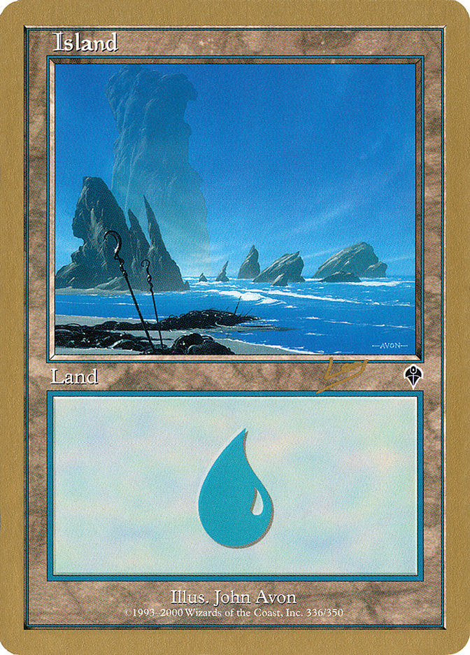 Island (rl336) (Raphael Levy) [World Championship Decks 2002] | Good Games Cannington