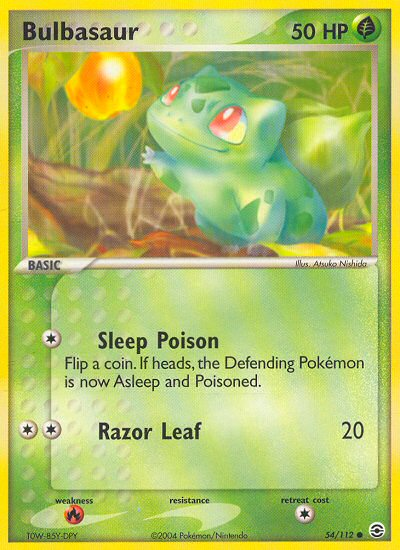 Bulbasaur (54/112) [EX: FireRed & LeafGreen] | Good Games Cannington