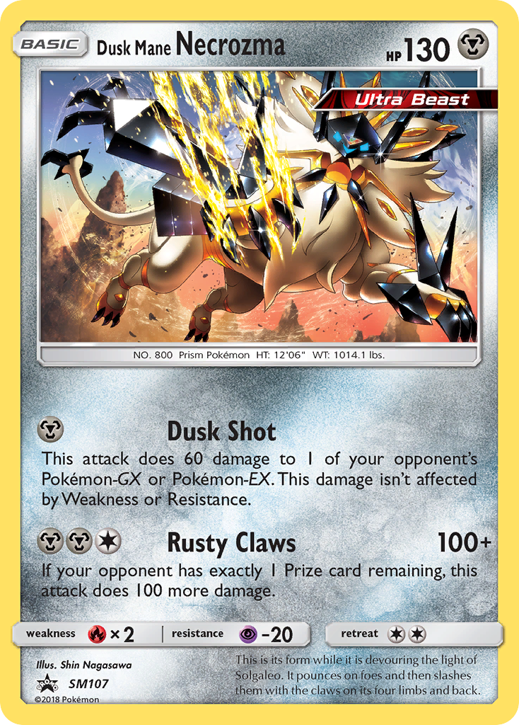 Dusk Mane Necrozma (SM107) [Sun & Moon: Black Star Promos] | Good Games Cannington