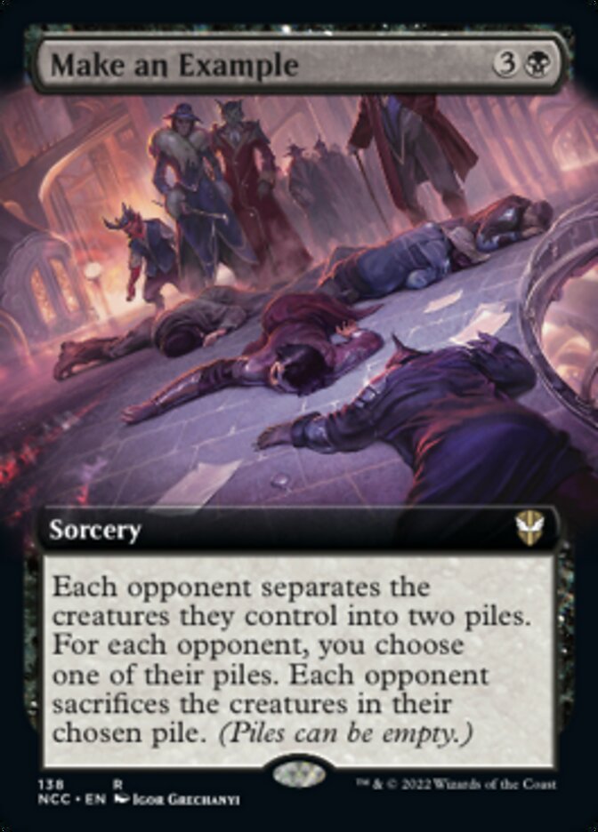 Make an Example (Extended Art) [Streets of New Capenna Commander] | Good Games Cannington