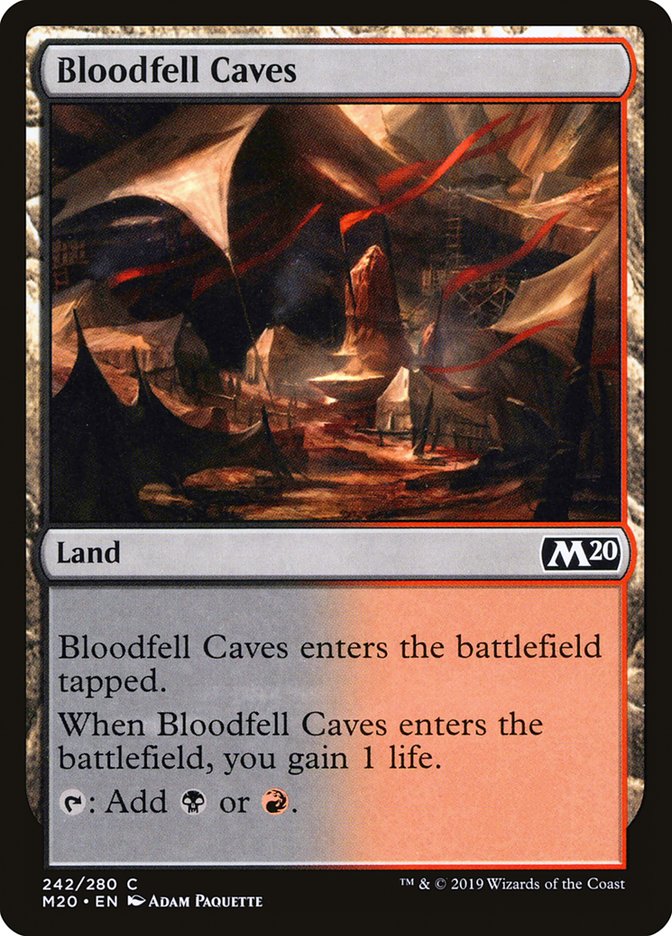 Bloodfell Caves [Core Set 2020] | Good Games Cannington
