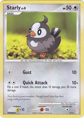 Starly (7/11) [Diamond & Pearl: Trainer Kit - Lucario] | Good Games Cannington