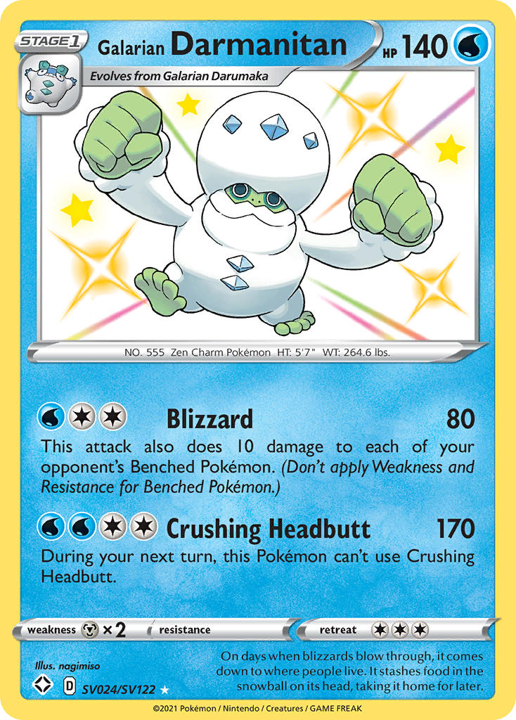Galarian Darmanitan (SV024/SV122) [Sword & Shield: Shining Fates] | Good Games Cannington