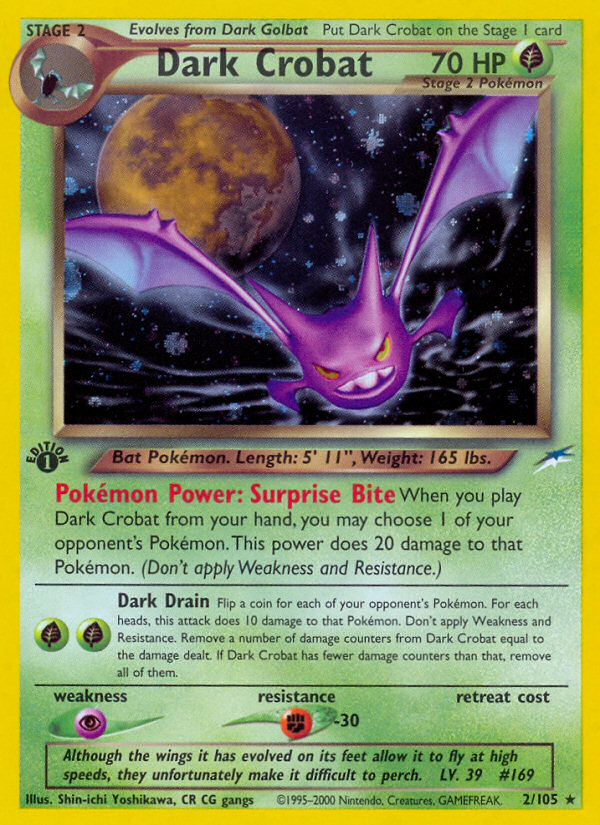 Dark Crobat (2/105) [Neo Destiny 1st Edition] | Good Games Cannington