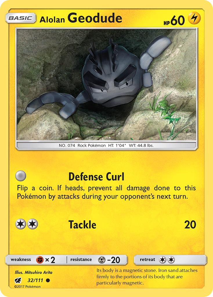 Alolan Geodude (32/111) [Sun & Moon: Crimson Invasion] | Good Games Cannington