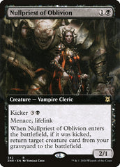 Nullpriest of Oblivion (Extended Art) [Zendikar Rising] | Good Games Cannington
