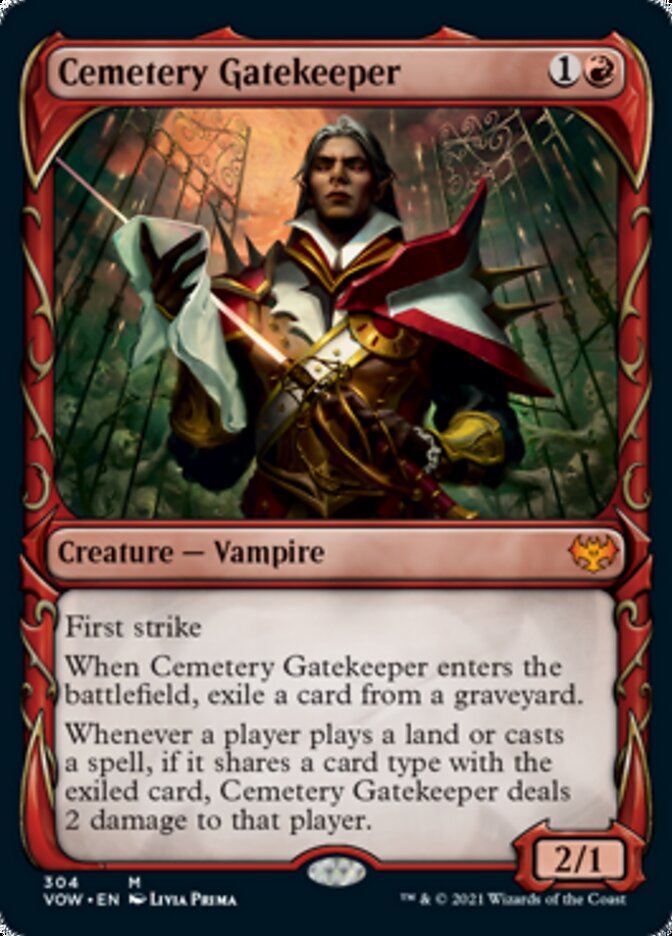 Cemetery Gatekeeper (Showcase Fang Frame) [Innistrad: Crimson Vow] | Good Games Cannington