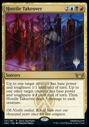 Hostile Takeover (Promo Pack) [Streets of New Capenna Promos] | Good Games Cannington