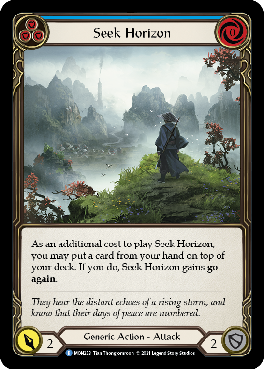 Seek Horizon (Blue) [MON253] 1st Edition Normal | Good Games Cannington