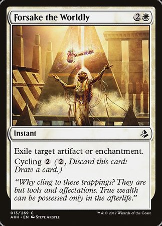 Forsake the Worldly [Amonkhet] | Good Games Cannington