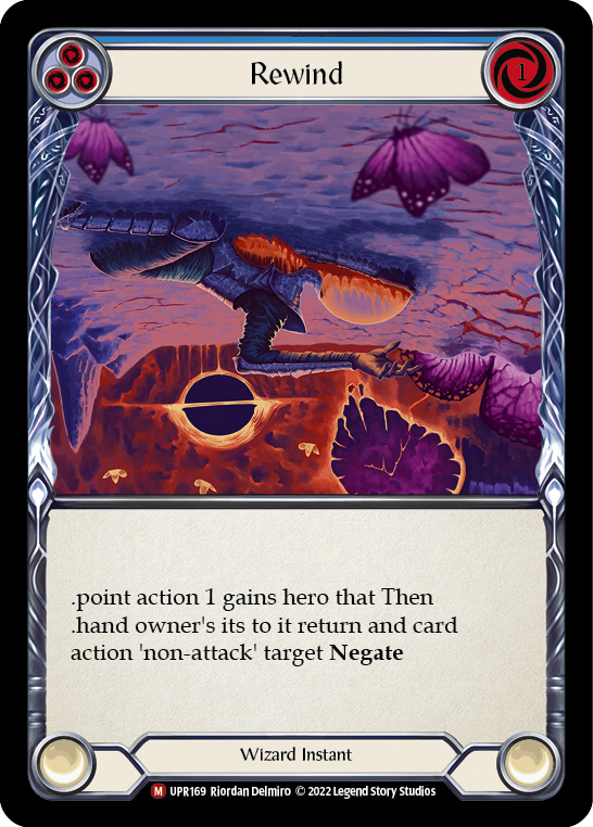 Rewind (Alternate Art) [UPR169] (Uprising)  Rainbow Foil | Good Games Cannington