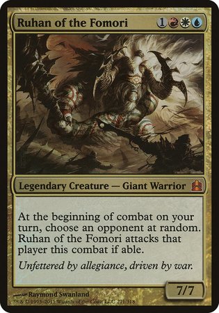 Ruhan of the Fomori (Oversized) [Commander 2011 Oversized] | Good Games Cannington