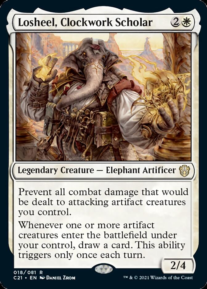Losheel, Clockwork Scholar [Commander 2021] | Good Games Cannington