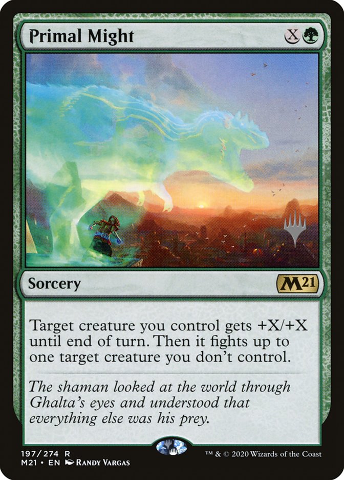 Primal Might (Promo Pack) [Core Set 2021 Promos] | Good Games Cannington