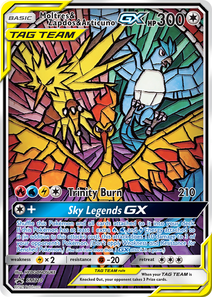 Moltres & Zapdos & Articuno GX (SM210) [Sun & Moon: Black Star Promos] | Good Games Cannington