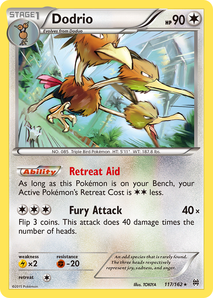 Dodrio (117/162) [XY: BREAKthrough] | Good Games Cannington